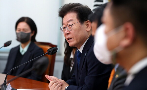 이재명 더불어민주당 대표가 20일 오전 서울 여의도 국회에서 열린 '인권위원회 출범식 및 제1차 회의'에 참석해 발언하고 있다.