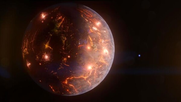 지구에서 약 90광년 떨어진 외계행성 'LP 791-18 d' 상상도. (사진=나사)