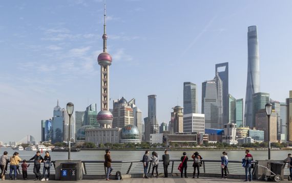 사진은 2020년 1월6일 중국 상하이의 모습.