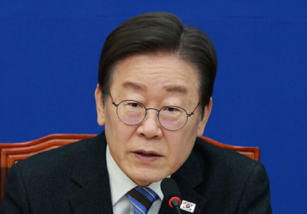 이재명 더불어민주당 대표가 2일 오후 서울 여의도 국회에서 열린 한반도위기관리TF 1차 전체회의에서 발언하고 있다.